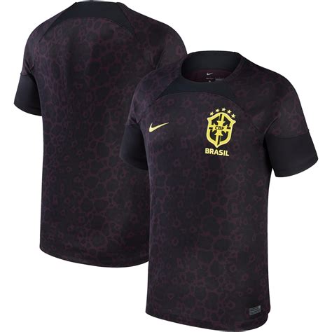 brazil national team nike 2022/23 replica goalkeeper jersey - black|Nike 2022.